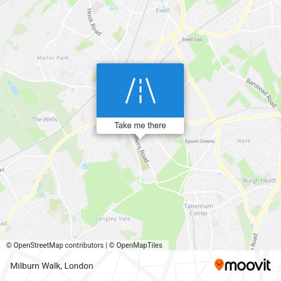 Milburn Walk map