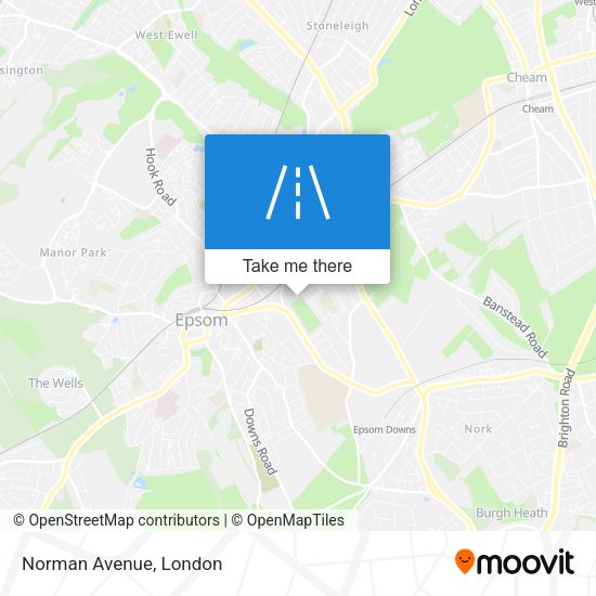 Norman Avenue map