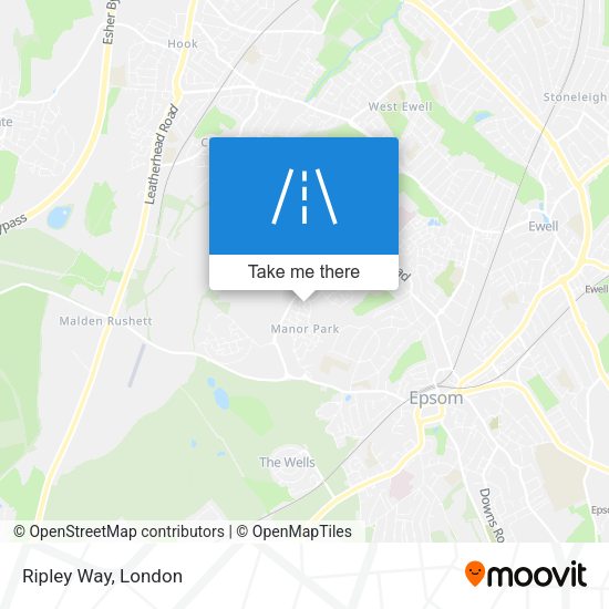 Ripley Way map