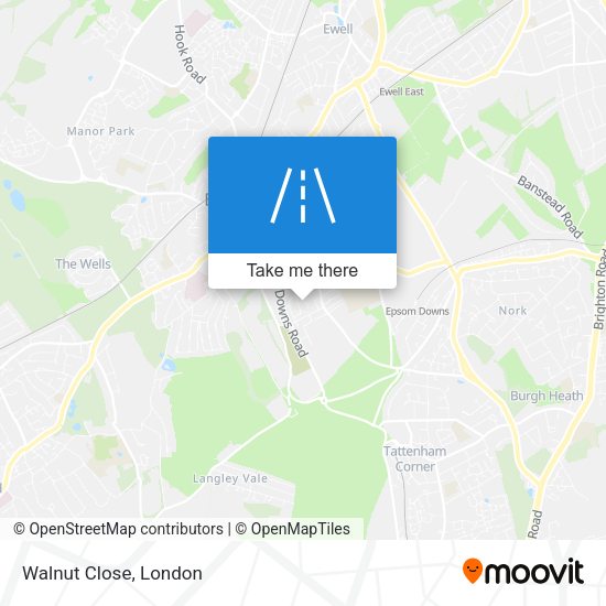 Walnut Close map