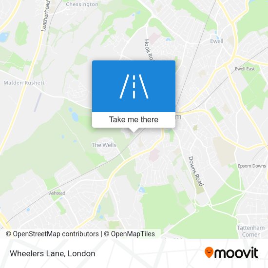 Wheelers Lane map