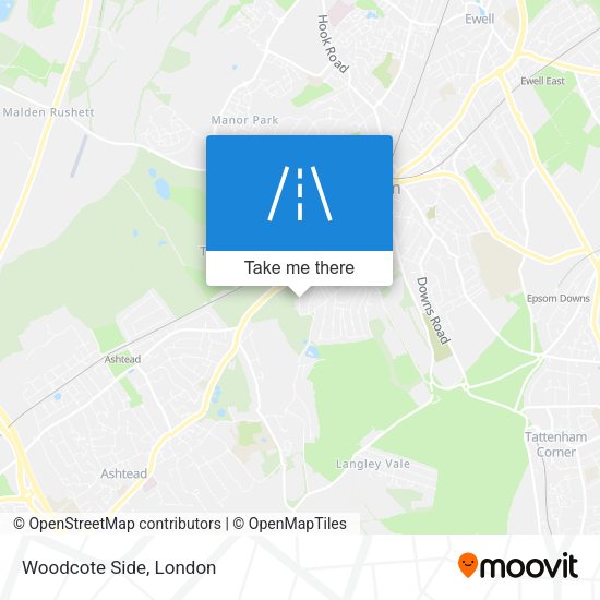 Woodcote Side map