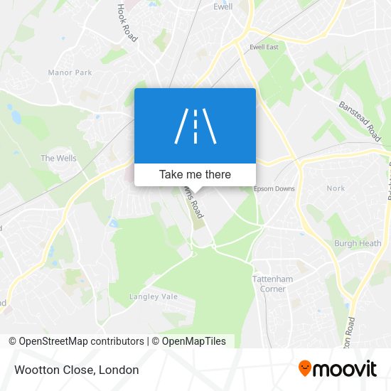 Wootton Close map