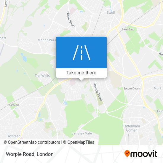 Worple Road map