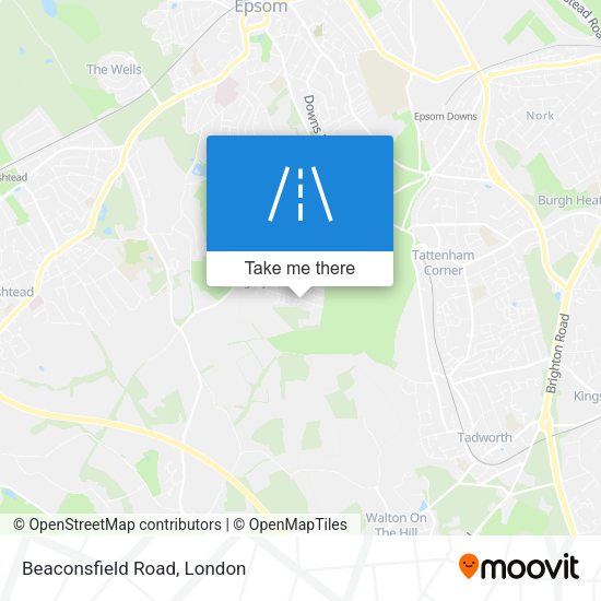 Beaconsfield Road map