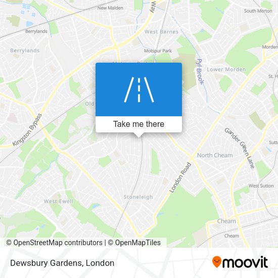 Dewsbury Gardens map