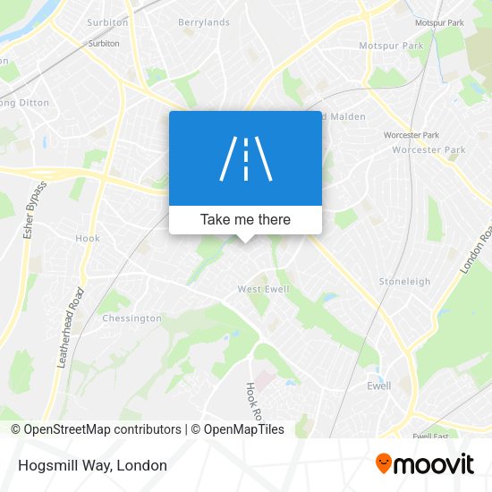 Hogsmill Way map