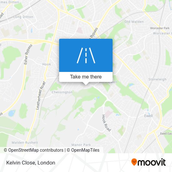 Kelvin Close map