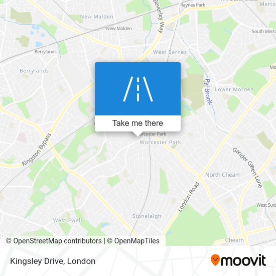 Kingsley Drive map