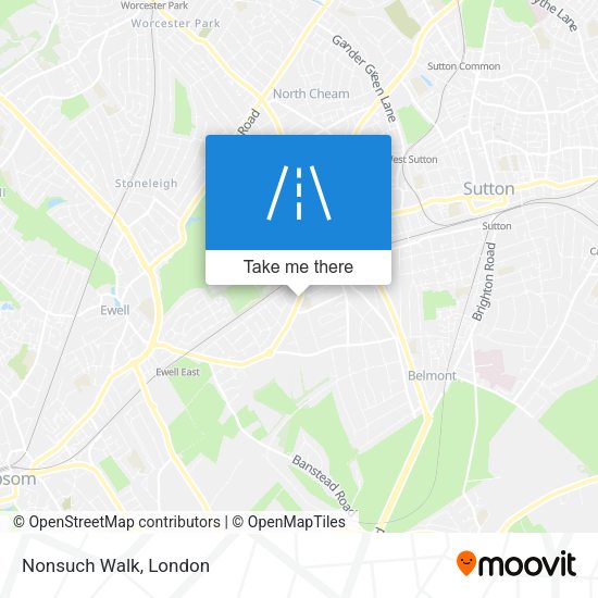 Nonsuch Walk map