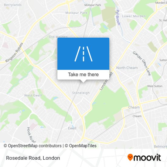 Rosedale Road map