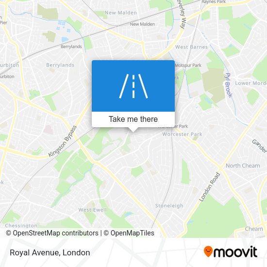 Royal Avenue map