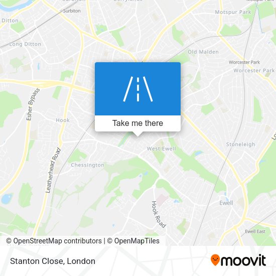 Stanton Close map