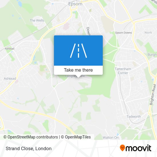 Strand Close map