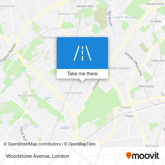 Woodstone Avenue map