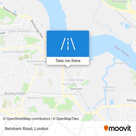 Betsham Road map