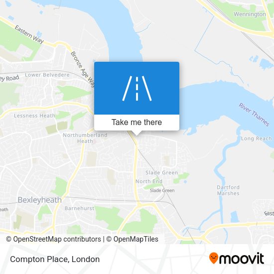 Compton Place map