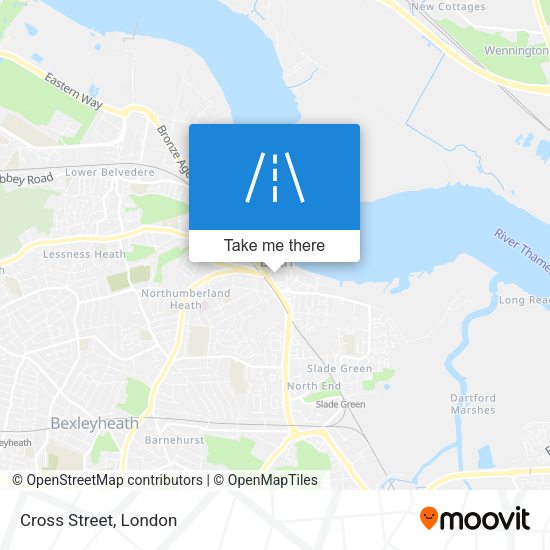 Cross Street map