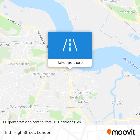 Eith High Street map
