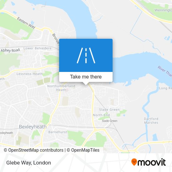 Glebe Way map