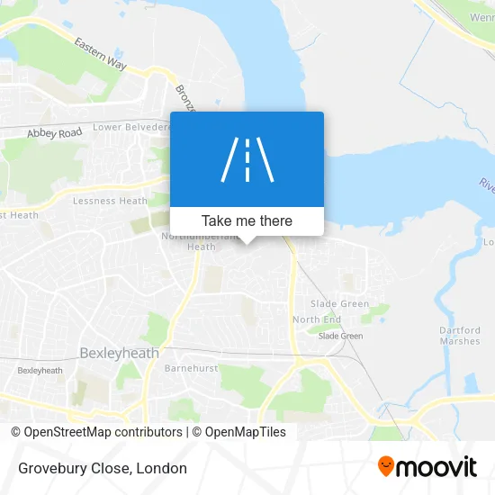 Grovebury Close map