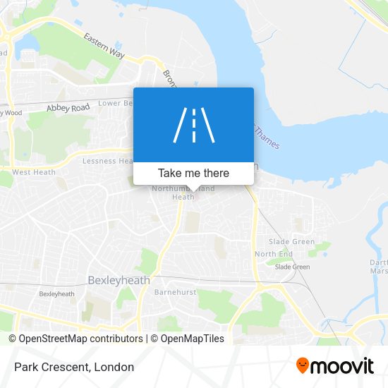 Park Crescent map