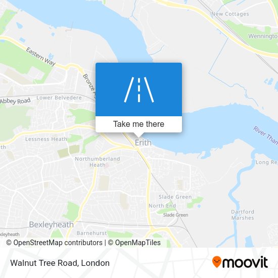 Walnut Tree Road map