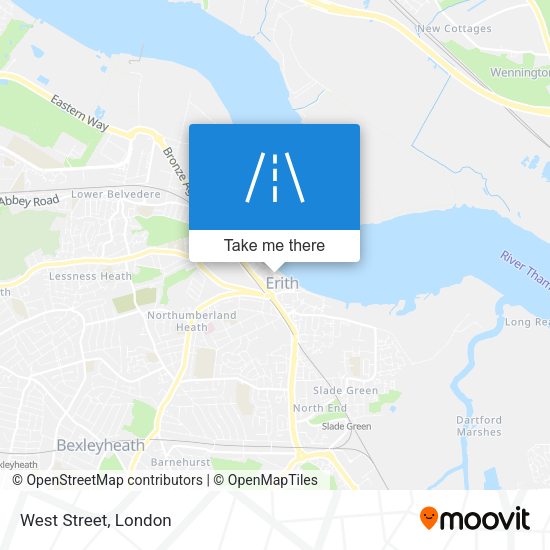 West Street map