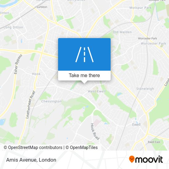 Amis Avenue map
