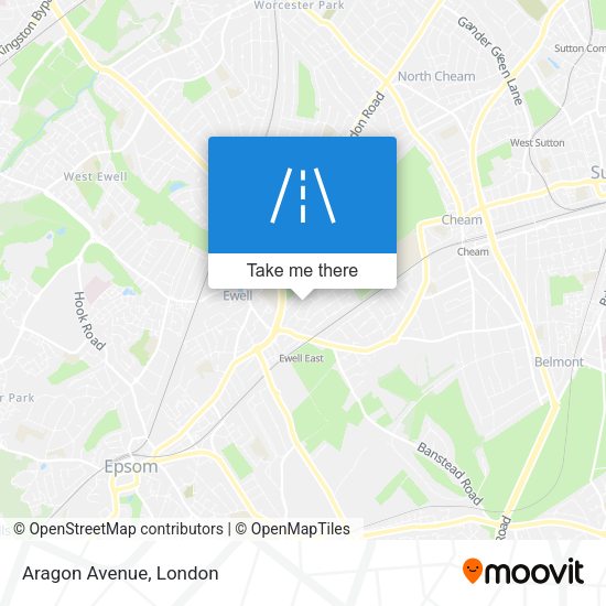 Aragon Avenue map