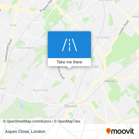 Aspen Close map