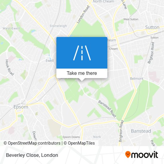 Beverley Close map