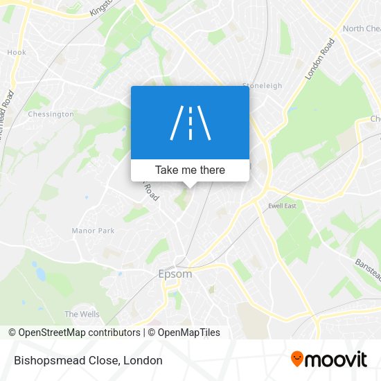 Bishopsmead Close map