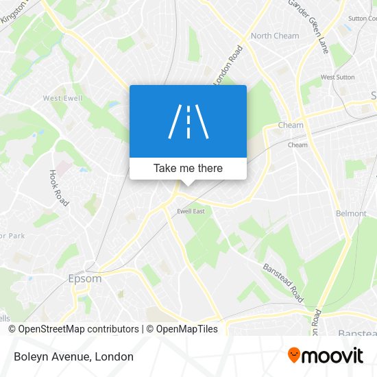 Boleyn Avenue map