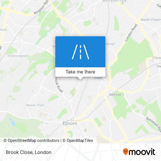 Brook Close map