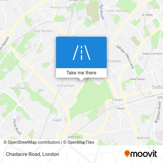 Chadacre Road map