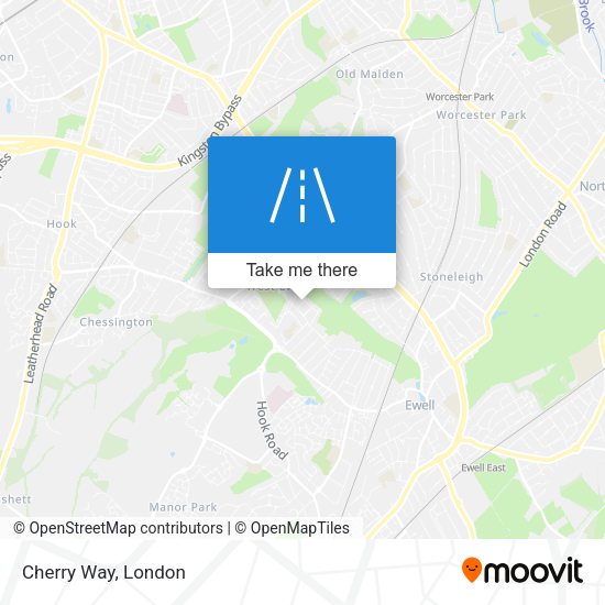 Cherry Way map
