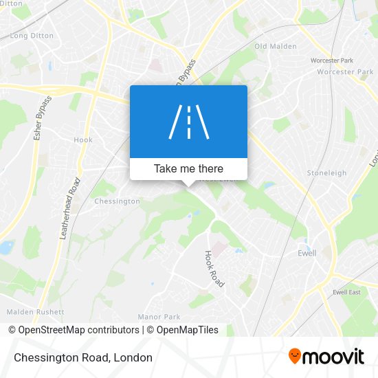 Chessington Road map