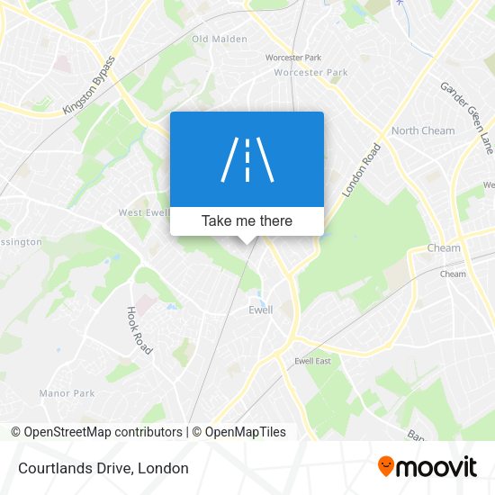 Courtlands Drive map