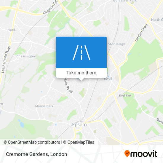 Cremorne Gardens map