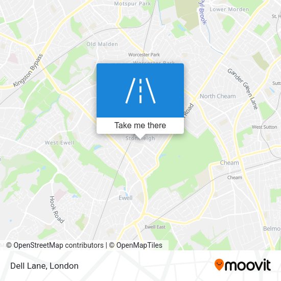 Dell Lane map