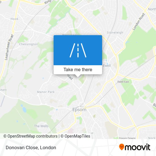 Donovan Close map
