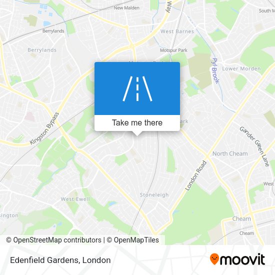 Edenfield Gardens map