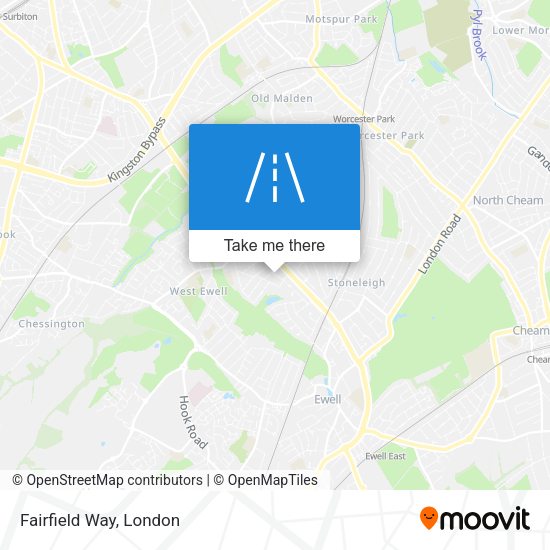 Fairfield Way map