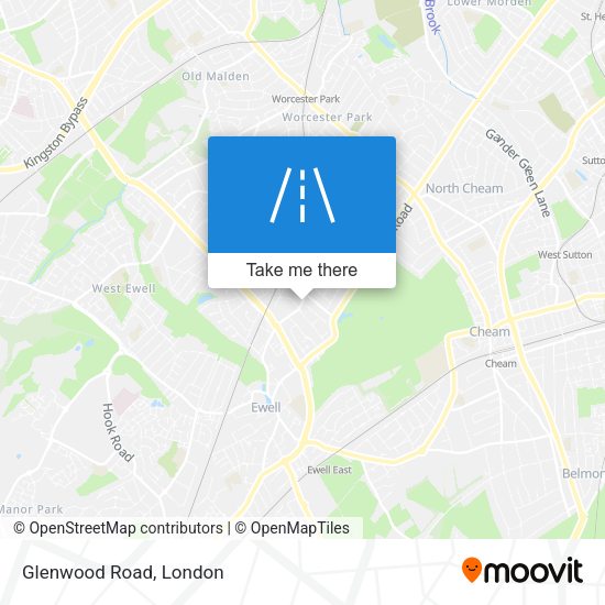 Glenwood Road map