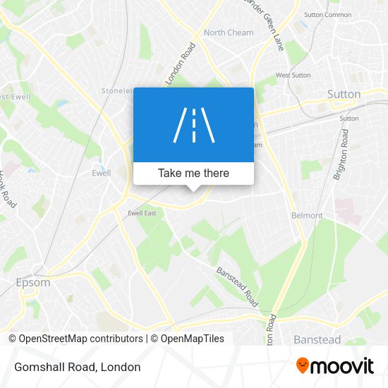 Gomshall Road map