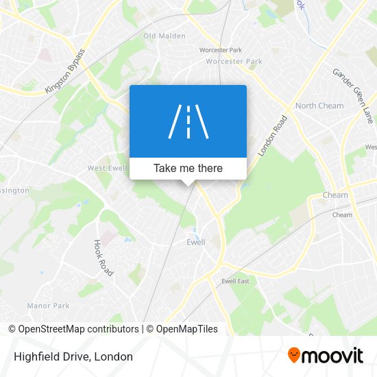 Highfield Drive map