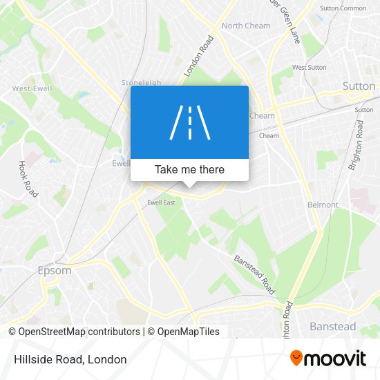 Hillside Road map