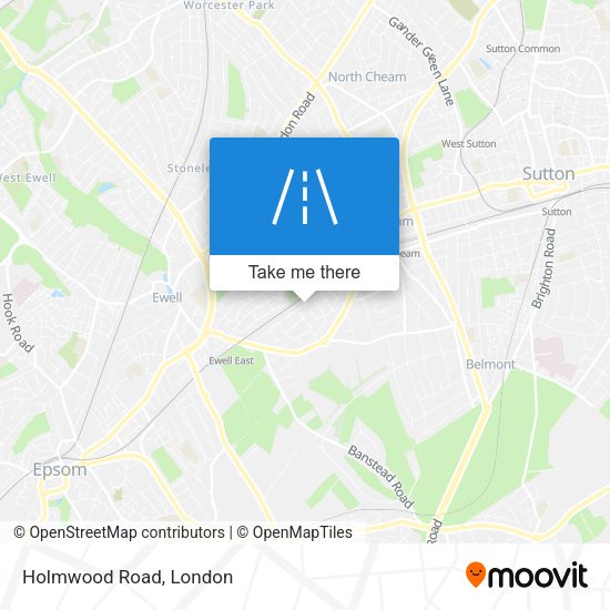 Holmwood Road map