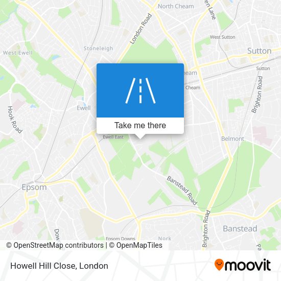 Howell Hill Close map